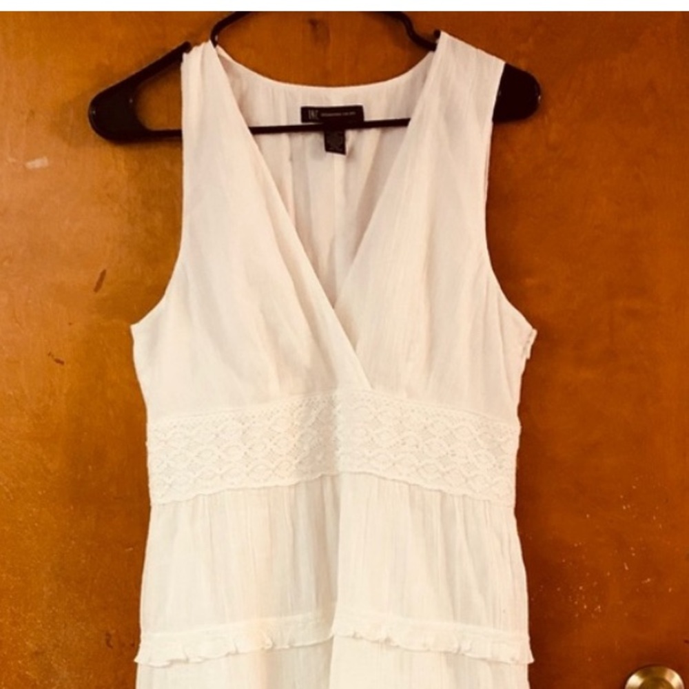 INC white tiered sundress.